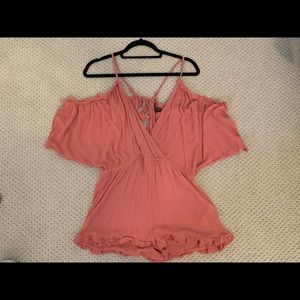 cold shoulder romper
